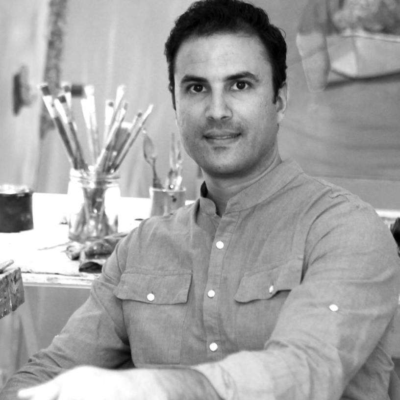 Wahib Zannad, peintre tunisien contemporain, explore lumière, émotion et scènes méditerranéennes depuis Sidi Bou Saïd.