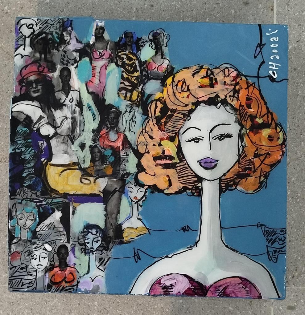 "Mademoiselle" : Une Ode à la Femme Moderne – Amin Chaouali, un Artiste Peintre Tunisien à Découvrir