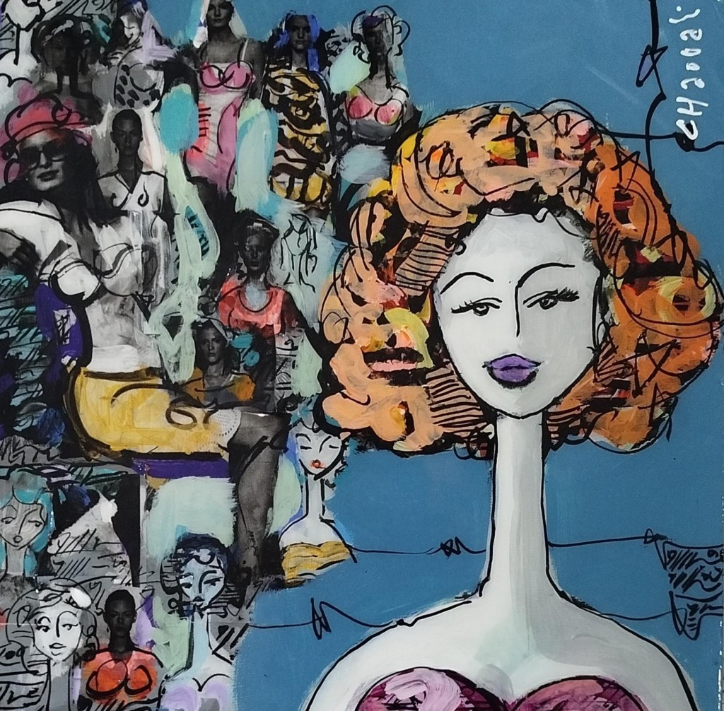 Les femmes : portraits vibrants de femmes modernes, libres, parfois espiègles ou fatales, souvent pleins de symbolisme.