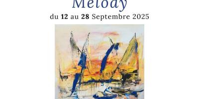 Exposition "Melody" d'Henda Labidi à Sidi Bou Saïd du 12-28 septembre 2025. Découvrez une artiste tunisienne contemporaine qui réinvente la peinture méditerranéenne.