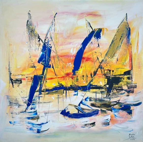 Exposition "Melody" d'Henda Labidi : Une symphonie chromatique chez Galerie Saladin (Sidi Bou Saïd)