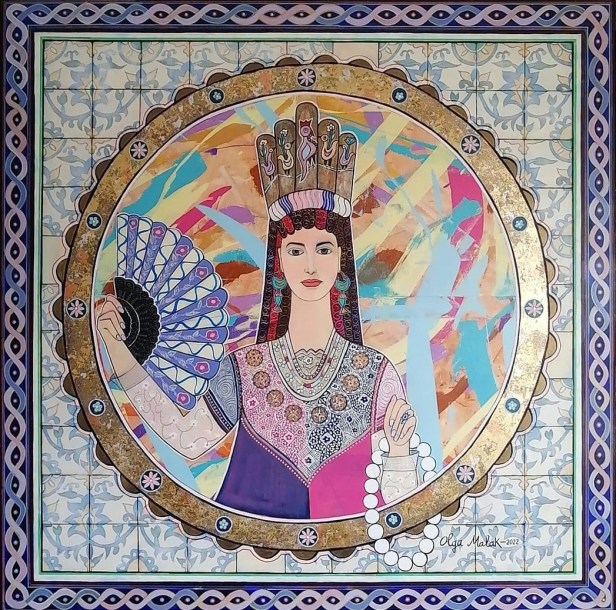 Dossier spĂ©cial : dĂ©couvrez comment Olga Malakhova tisse un lien sensible et respectueux avec la cĂ©ramique tunisienne, entre motifs anciens, feuille dâor et hĂ©ritage artisanal.